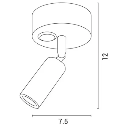 ΣΠΟΤ ΕΞΩΤΕΡΙΚΟ ΚΙΝΗΤΟ “ARISTON 1” 3W LED 3000K ΛΕΥΚΟ PLUS - Image 2