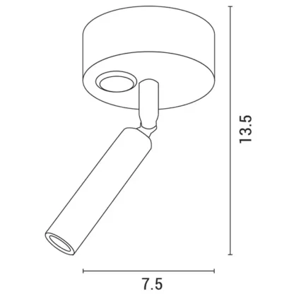 ΣΠΟΤ ΕΞΩΤΕΡΙΚΟ ΚΙΝΗΤΟ “ARISTON 2” 3W LED 3000K ΛΕΥΚΟ PLUS - Image 2