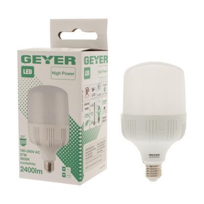 ΛΑΜΠΑ LED HIGH POWER PREMIUM 27W E27 4000K 2400LM PF>0.9 IP44