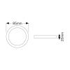 ΦΩΤΙΣΤΙΚΟ ΟΡΟΦΗΣ ΧΩΝΕΥΤΟ ΤΥΠΟΥ PL LED 3W 3000K 180LM Φ70MM - Image 2