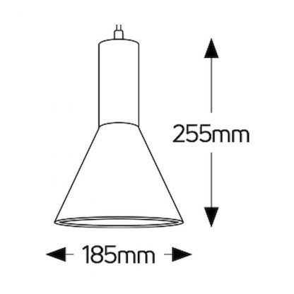 ΦΩΤΙΣΤΙΚΟ CEMENT 185X255 ΜΕ ΚΑΛΩΔΙΟ 2.5M - Image 2