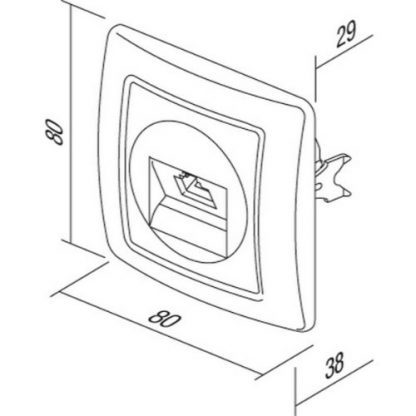 ΠΡΙΖΑ ΚΑΤΗΓΟΡΙΑ 5 CAT5e KS RJ45 8/8 PW - Image 2