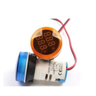 ΑΜΠΕΡΟΒΟΛΤΟΜΕΤΡΟ Φ22 20-500V AC ΚΙΤΡΙΝΟ AD16-22DS