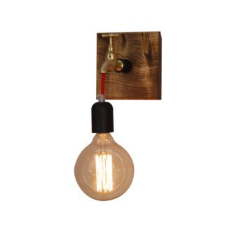 Φωτιστικό ΤΟΙΧΟΥ HL-078-1W HIKARI WALL LAMP BROWN RUSTY