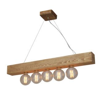 Φωτιστικό Κρεμαστό HL-236-1P-5 BENZAI WOODEN PENDANT