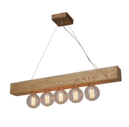 Φωτιστικό Κρεμαστό HL-236-1P-5 BENZAI WOODEN PENDANT