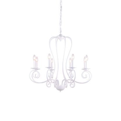 Φωτιστικό Κρεμαστό C114-8 LARO PENDANT LAMP WHITE Δ1