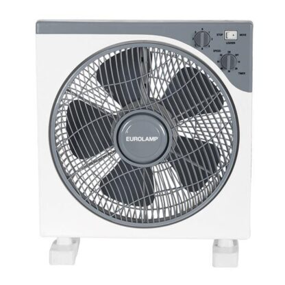 ΑΝΕΜΙΣΤΗΡΑΣ BOX FAN ΤΕΤΡΑΓΩΝΟΣ ΑΣΠΡΟ-ΓΚΡΙ Φ30 45W