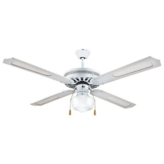ΑΝΕΜΙΣΤΗΡΑΣ ΟΡΟΦΗΣ ΜΕ 1 ΦΩΣ E27 ΛΕΥΚΟΣ Φ130 70W