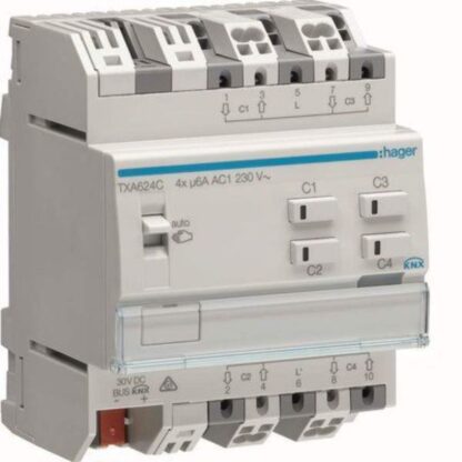 ΕΝΕΡΓΟΠΟΙΗΤΗΣ KNX 4 ΡΟΛΩΝ 230V EASY