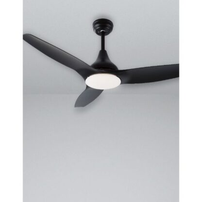 Ανεμιστήρας Οροφής με LED 122 εκ 40W 3 φτερά ABS μαύρο - Image 3