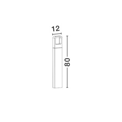 Κολωνάκι Acqua LED ανθρακί - Image 2