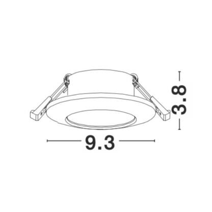 Σποτ Χωνευτό Οροφής GU10 TEX λευκό - Image 6