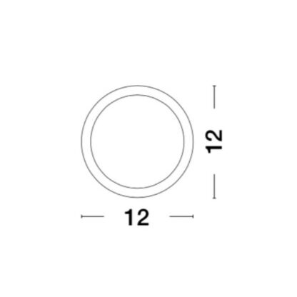 Panel στρογγυλό 6W λευκό αλουμίνιο - Image 2