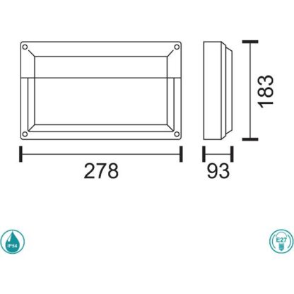 ΑΠΛΙΚΑ ΤΟΙΧΟΥ Ε27 15W - Image 2