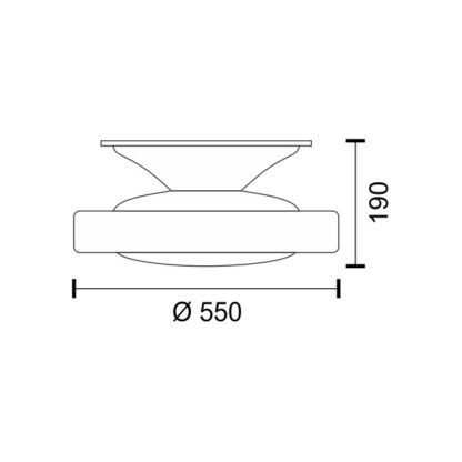 ΑΝΕΜΙΣΤΗΡΑΣ ΟΡΟΦΗΣ LED 40W [ 3000K | 4000K | 6000K ] - Image 2