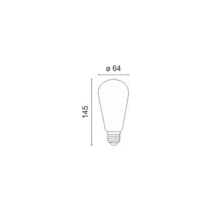 ΛΑΜΠΤΗΡAΣ E27 EDISON Dimmable 40W 2200K - Image 2