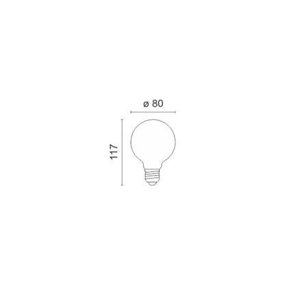 ΛΑΜΠΤΗΡAΣ E27 EDISON Dimmable 40W 2200K - Image 2