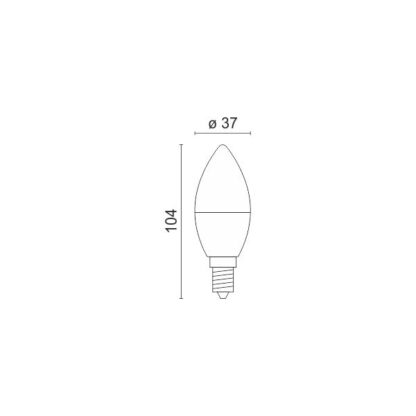 ΛΑΜΠΤΗΡAΣ LED E14 7W 3000K - Image 2