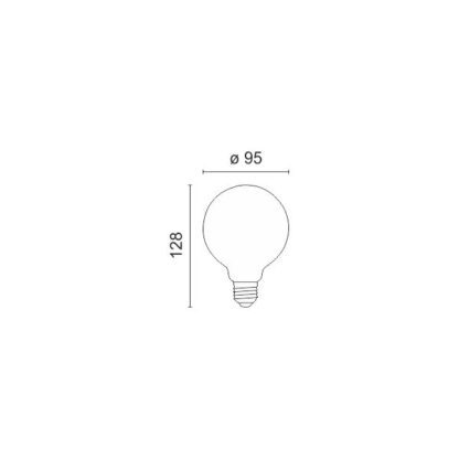 ΛΑΜΠΤΗΡAΣ E27 FILAMENT Dimmable 7W 2200K - Image 2