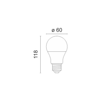 ΛΑΜΠΤΗΡAΣ LED E27 Dimmable 10W 3000K - Image 2