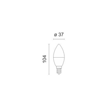 ΛΑΜΠΤΗΡAΣ LED E14 SWITCH TEMP 5W - Image 2