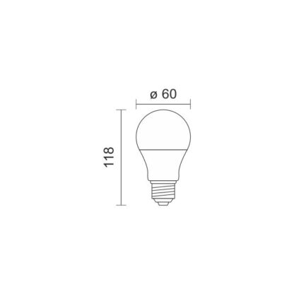 ΛΑΜΠΤΗΡAΣ LED E27 8W 4000K AC/DC - Image 2