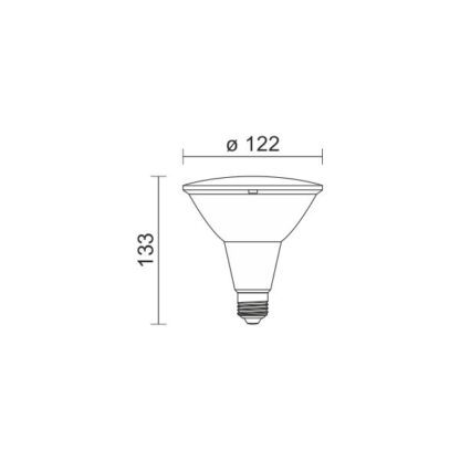 ΛΑΜΠΤΗΡAΣ LED E27 15W 6000K PAR 38 - Image 2