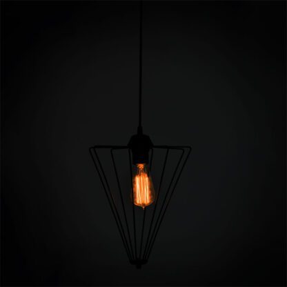 Φωτιστικό οροφής μονόφωτο Saway pakoworld E27 μαύρο 30x30x80εκ - Image 2