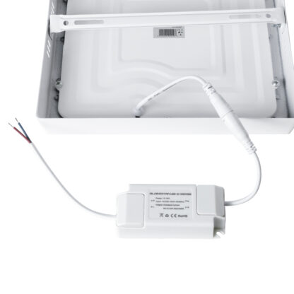 60204 Εξωτερικό LED Panel 22x22cm 20W 2120lm 120° AC 220-240V IP20 Μ22 x Π22 x Υ3cm Φυσικό Λευκό 4500K - 3 Χρόνια Εγγύηση - Image 8