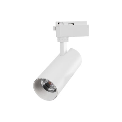 LUGANO 60808 Μονοφασικό Φωτιστικό Σποτ Ράγας LED 20W 2400lm 36° Acrylic HQ LENS AC 220-240V IP20 Φ6.5 x Υ22cm Θερμό Λευκό 2700K - EUROTRACK® System 1L+1N - Λευκό - Bridgelux Chip - TÜV Certified Driver - 5 Χρόνια Εγγύηση - Image 3