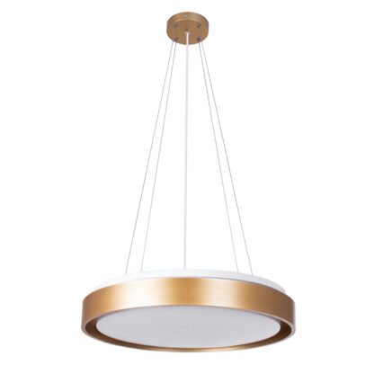 BARCHETTA 61399-P Κρεμαστή Πλαφονιέρα Οροφής LED CCT 72W 8306lm 120° AC 220-240V - Εναλλαγή Φωτισμού μέσω Τηλεχειριστηρίου All In One Ψυχρό 6000k+Φυσικό 4500k+Θερμό 2700k Dimmable Φ48cm - Χρυσό - 3 Years Warranty - Image 4