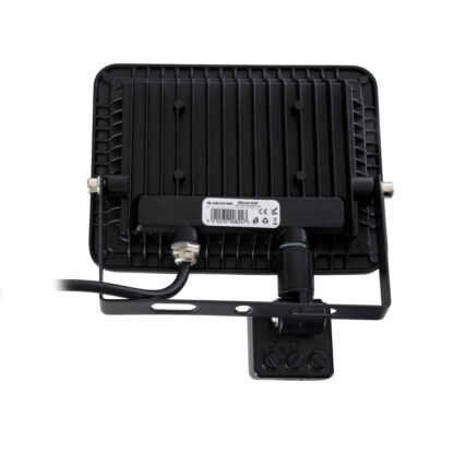 AURORA 61439 Επαγγελματικός Προβολέας LED 30W 3750lm 120° AC 220-240V με Ενσωματωμένο Ρυθμιζόμενο Αισθητήρα Κίνησης PIR - Αδιάβροχος IP67 - Μ16 x Π5 x Υ17.5cm - Μαύρο - Ψυχρό Λευκό 6000K - LUMILEDS Chips - TÜV Rheinland Certified - 3 Years Warranty - Image 5