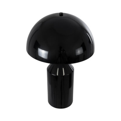 URANUS-M 61453 Μοντέρνο Επιτραπέζιο Φωτιστικό Πορτατίφ Δίφωτο 2 x E27 AC220-240V IP20 - Φ35 x Υ54cm - Μαύρο Μεταλλικό Καμπάνα με Διακόπτη On/Off - 5 Years Warranty - Image 5