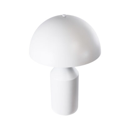 URANUS-M 61454 Μοντέρνο Επιτραπέζιο Φωτιστικό Πορτατίφ Δίφωτο 2 x E27 AC220-240V IP20 - Φ35 x Υ54cm - Λευκό Μεταλλικό Καμπάνα με Διακόπτη On/Off - 5 Years Warranty - Image 5
