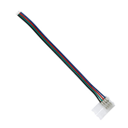 Μονός Connector Ατερμάτιστος με 15cm Καλώδιο για Όλες τις RGB Ταινίες LED 10mm - Image 2