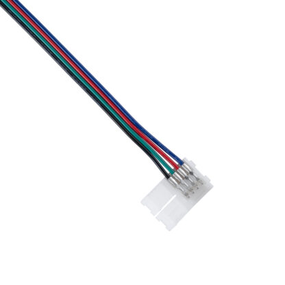 Μονός Connector Ατερμάτιστος με 15cm Καλώδιο για Όλες τις RGB Ταινίες LED 10mm - Image 4