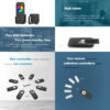 71544 RT10 SKYDANCE Ασύρματο Χειριστήριο Αφής RF 2.4Ghz 4 Group για όλα τα RGBW+WW SKYDANCE Controller DC 3V 2 x AAA - IP20 Μαύρο Μ12.2 x Π5.3 x Υ1.7cm - 5 Years Warranty - Image 14