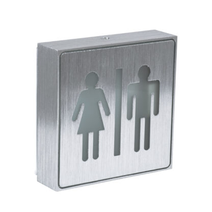 SENSATI 75656 Φωτιστικό Τοίχου Ένδειξης WC MAN & WOMAN LED 1W AC 220-240V IP20 - Σώμα Αλουμινίου - Μ11 x Π11 x Υ3cm - Πράσινο - Image 2