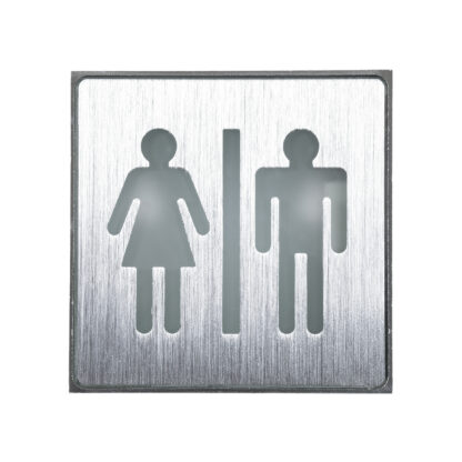 SENSATI 75656 Φωτιστικό Τοίχου Ένδειξης WC MAN & WOMAN LED 1W AC 220-240V IP20 - Σώμα Αλουμινίου - Μ11 x Π11 x Υ3cm - Πράσινο - Image 3