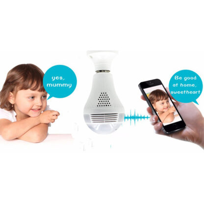 WIFI 2.4G IP CAMERA 2.0MP 1080P - Έξυπνη Κρυφή IP Κάμερα WiFi 1080P Fish Eye 360° 3W LED σε Σχήμα Λάμπας με Ντουί και Βάση E27 Smart Home - Image 10
