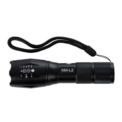 79041 Φορητός Φακός Χειρός XM-L2 LED CREE 10W με Επαναφορτιζόμενη Μπαταρία 3000mAh & Φορτιστή Πρίζας - Zoom x1 έως x2000 - Ψυχρό Λευκό 6000K - Φ4 x Υ13.5cm - Image 3