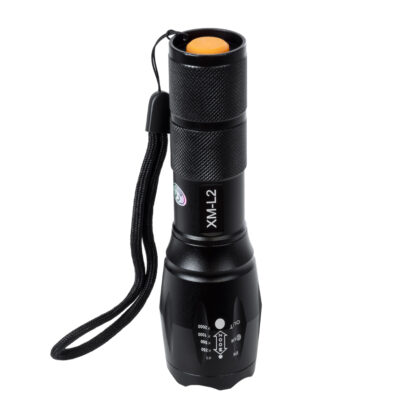 79041 Φορητός Φακός Χειρός XM-L2 LED CREE 10W με Επαναφορτιζόμενη Μπαταρία 3000mAh & Φορτιστή Πρίζας - Zoom x1 έως x2000 - Ψυχρό Λευκό 6000K - Φ4 x Υ13.5cm - Image 4