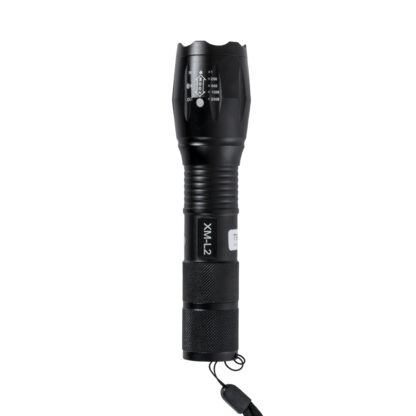 79041 Φορητός Φακός Χειρός XM-L2 LED CREE 10W με Επαναφορτιζόμενη Μπαταρία 3000mAh & Φορτιστή Πρίζας - Zoom x1 έως x2000 - Ψυχρό Λευκό 6000K - Φ4 x Υ13.5cm - Image 6