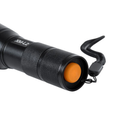79041 Φορητός Φακός Χειρός XM-L2 LED CREE 10W με Επαναφορτιζόμενη Μπαταρία 3000mAh & Φορτιστή Πρίζας - Zoom x1 έως x2000 - Ψυχρό Λευκό 6000K - Φ4 x Υ13.5cm - Image 8