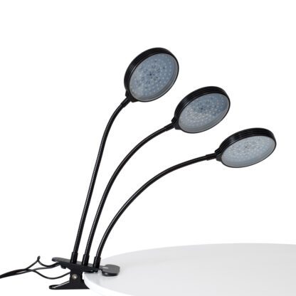 79652 Grow Light Full Spectrum LED Φωτιστικό Ανάπτυξης Φυτών Γλάστρας με 3 Κινούμενες Κεφαλές & Βάση Clip SMD 2835 15W 160° DC 5V IP20 με Dimmer & Timer Εσωτερικού Χώρου για Κάλυψη Επιφάνειας 1m x 1m Πλήρους Φάσματος Φωτισμού - Image 4