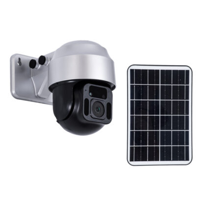 Αυτόνομη Ηλιακή Camera 1080P 2MP 4G SIM CARD WiFi 150° Μπαταρία 3200mAh Φωτοβολταϊκό Πάνελ Διπλή Κατέυθυνση Ομιλίας Αδιάβροχη IP66 Ψυχρό Λευκό 6000K - Ασημί - Image 3