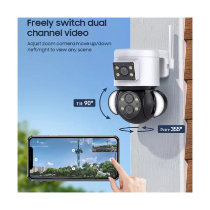 Επιτοίχια Κάμερα Πρίζας WiFi HD 1080P 350° Διπλή Κατέυθυνση Ομιλίας & Ανιχνευτή Κίνησης - Απομακρυσμένος Έλεγχος - Αδιάβροχη IP65 - Λευκό Μαύρο - Μ15 x Π14.5 x Y15cm - 2 Χρόνια Εγγύηση - Image 15