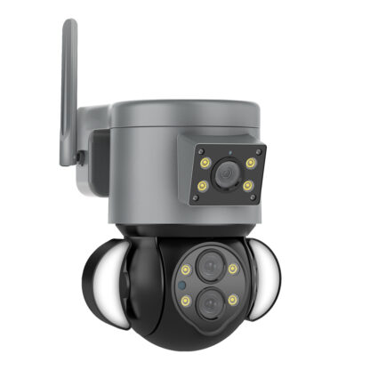 Επιτοίχια Κάμερα Πρίζας WiFi HD 1080P 350° Διπλή Κατέυθυνση Ομιλίας & Ανιχνευτή Κίνησης - Απομακρυσμένος Έλεγχος - Αδιάβροχη IP65 - Γρι Μαύρο - Μ15 x Π14.5 x Y15cm - 2 Χρόνια Εγγύηση - Image 3
