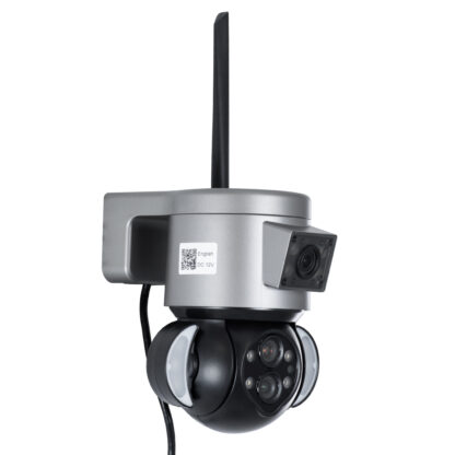 Επιτοίχια Κάμερα Πρίζας WiFi HD 1080P 350° Διπλή Κατέυθυνση Ομιλίας & Ανιχνευτή Κίνησης - Απομακρυσμένος Έλεγχος - Αδιάβροχη IP65 - Γρι Μαύρο - Μ15 x Π14.5 x Y15cm - 2 Χρόνια Εγγύηση - Image 4